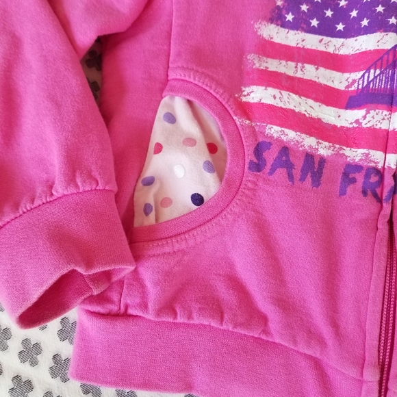 American Flag San Francisco Hoodie Sweatshirt - Picture 3 of 3